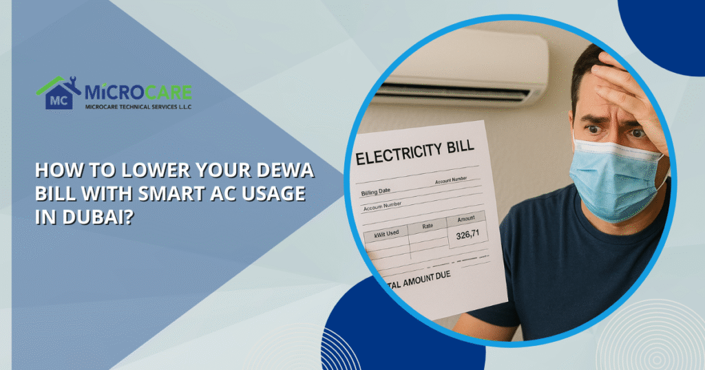 Lower DEWA bill Dubai with smart AC usage blog banner image