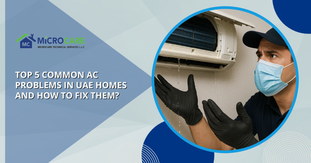 Top 5 Common AC problems UAE blog banner image