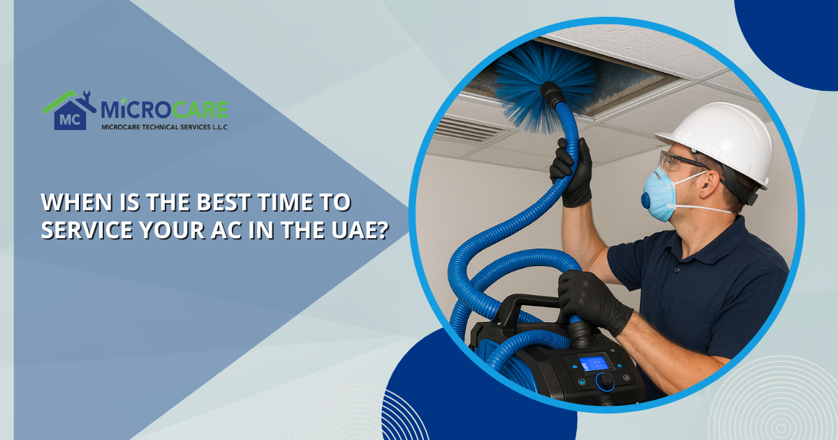 When Is the Best Time for AC servicing UAE? blog banner image