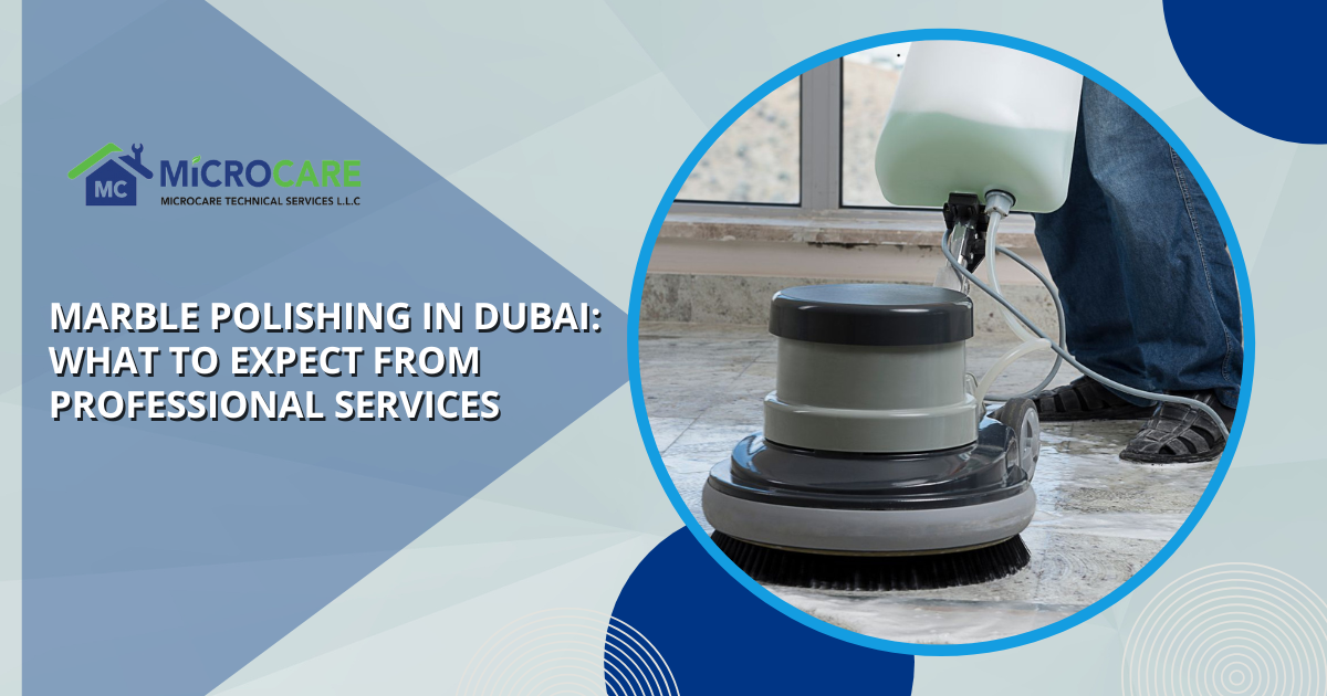 Professional marble polishing in Dubai blog banner